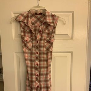 Plaid Tunic